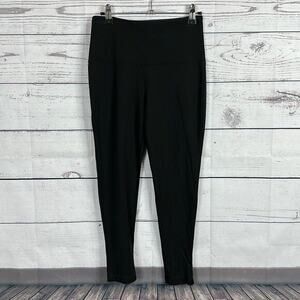 Lysse Pants‎ Leggings Womens Small Black Zipper Lined Slimming Minimalist
